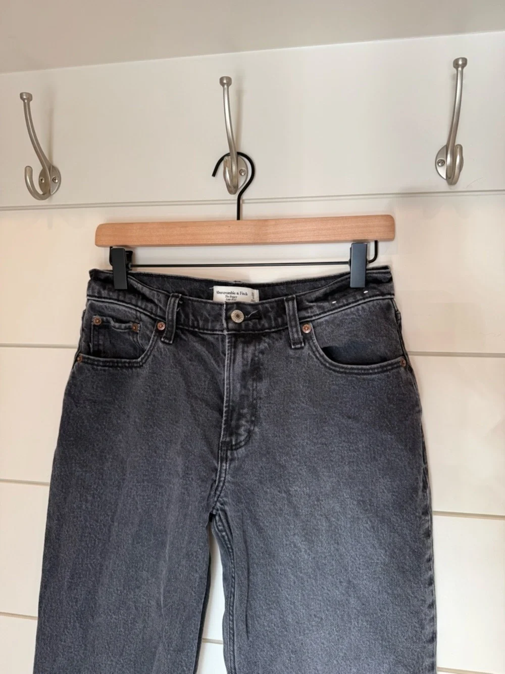 Abercrombie & Fitch The Baggy Low Rise Jeans 25 Long - Picture 6 of 9